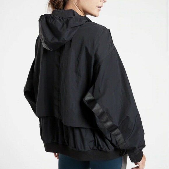Athleta Legend Oversize Jacket size M Black - Picture 2 of 5